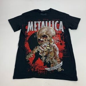 Bravado Graphic Band Metallica T-shirt Fixxxer Black Red Size Small New NWOT